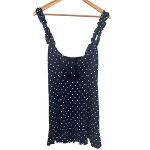 White Fox Boutique Blue and White Spaghetti Strap Sundress